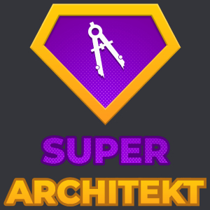Super Architekt - Męska Koszulka Szara