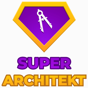Super Architekt - Poduszka Biała