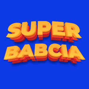 Super Babcia - Damska Koszulka Niebieska