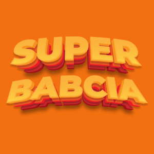 Super Babcia - Damska Koszulka Pomarańczowa