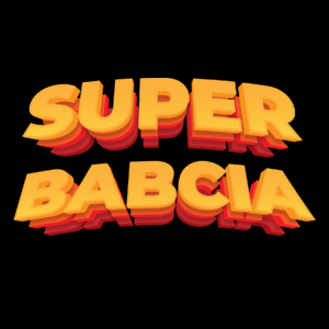 Super Babcia - Torba Na Zakupy Czarna