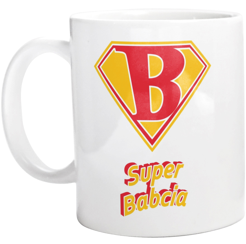 Super Babcia - Superbohater - Kubek Biały