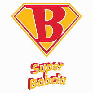 Super Babcia - Superbohater - Poduszka Biała