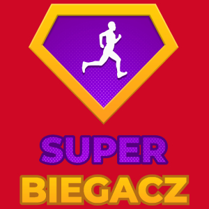 Super Biegacz - Męska Koszulka Czerwona