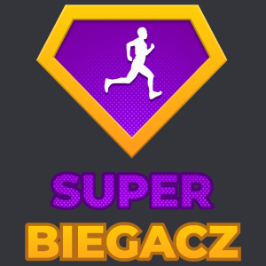 Super Biegacz - Męska Koszulka Szara