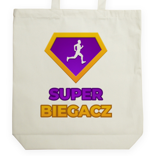 Super Biegacz - Torba Na Zakupy Natural