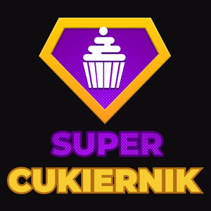 Super Cukiernik - Męska Bluza z kapturem Czarna