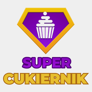 Super Cukiernik - Męska Koszulka Biała