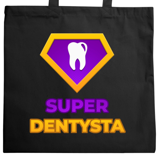 Super Dentysta - Torba Na Zakupy Czarna