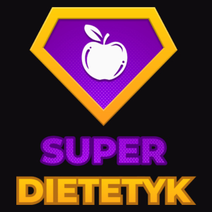 Super Dietetyk - Męska Bluza z kapturem Czarna