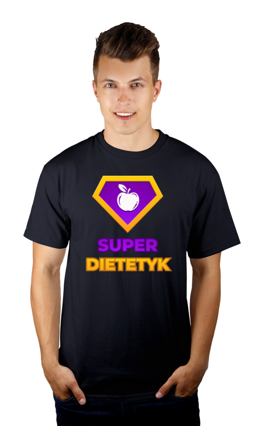 Super Dietetyk - Męska Koszulka Ciemnogranatowa