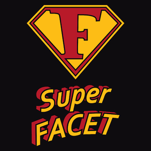 Super Facet - Męska Koszulka Czarna