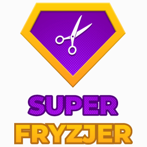 Super Fryzjer - Poduszka Biała
