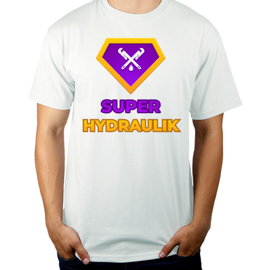 Super Hydraulik - Męska Koszulka Biała