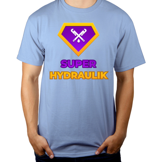 Super Hydraulik - Męska Koszulka Błękitna