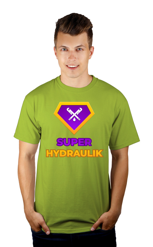 Super Hydraulik - Męska Koszulka Jasno Zielona
