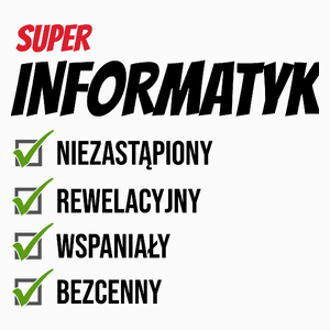Super Informatyk Niezastąpiony - Poduszka Biała
