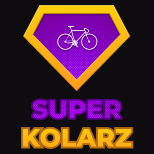Super Kolarz - Męska Bluza z kapturem Czarna