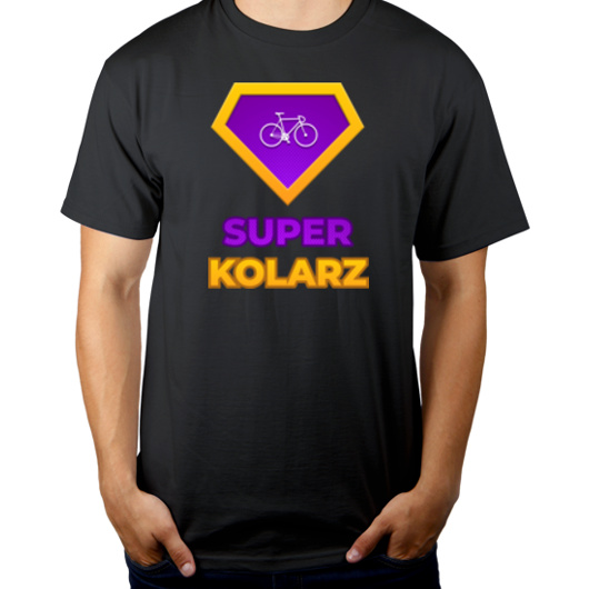Super Kolarz - Męska Koszulka Szara