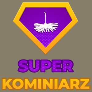 Super Kominiarz - Męska Koszulka Jasno Szara