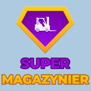 Super Magazynier - Męska Koszulka Błękitna
