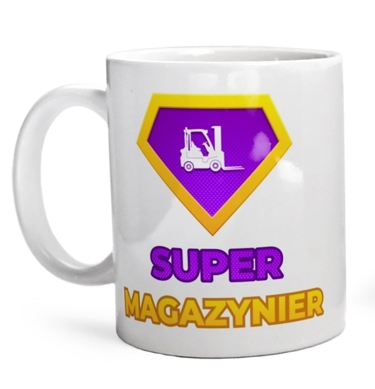 Super Magazynier - Kubek Biały