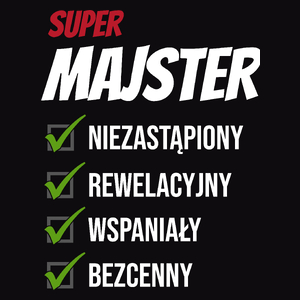 Super Majster Niezastąpiony - Męska Bluza z kapturem Czarna