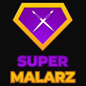Super Malarz - Męska Bluza Czarna