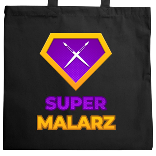 Super Malarz - Torba Na Zakupy Czarna