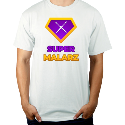 Super Malarz - Męska Koszulka Biała