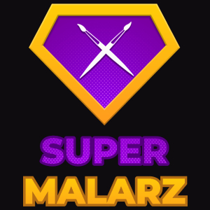 Super Malarz - Męska Koszulka Czarna