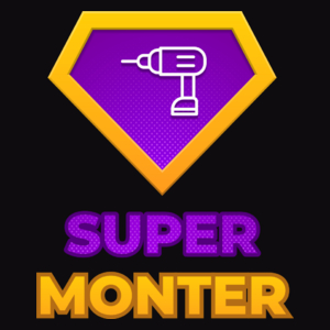 Super Monter - Męska Bluza Czarna