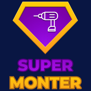Super Monter - Męska Koszulka Ciemnogranatowa