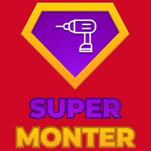 Super Monter - Męska Koszulka Czerwona