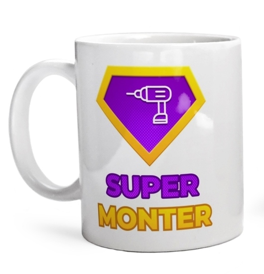 Super Monter - Kubek Biały