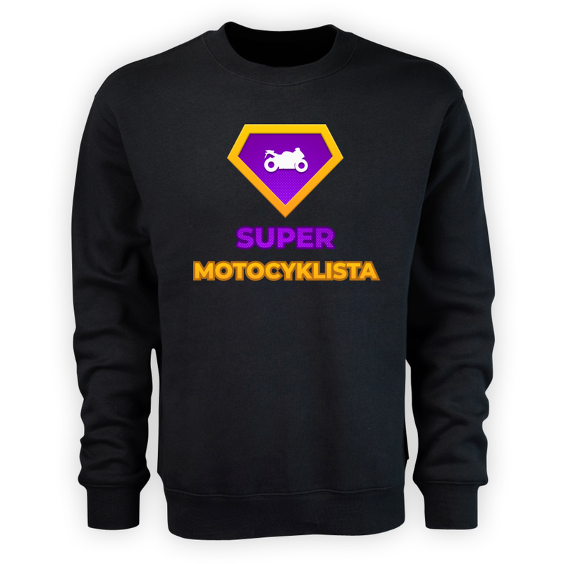 Super Motocyklista - Męska Bluza Czarna