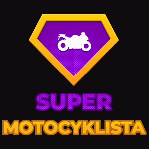 Super Motocyklista - Męska Koszulka Czarna