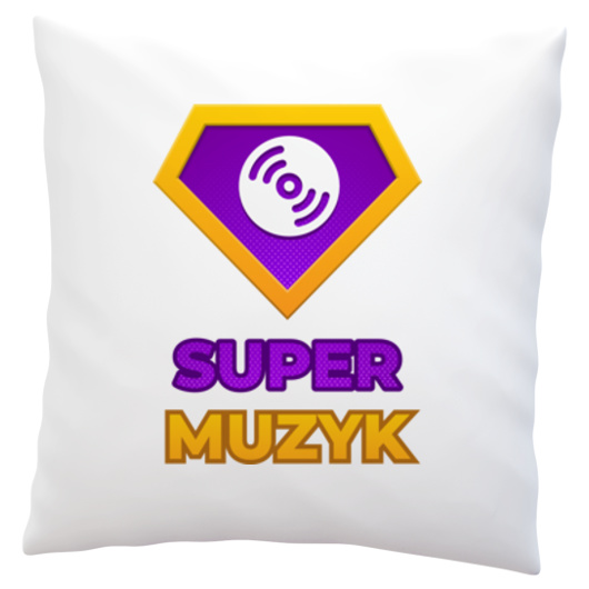 Super Muzyk - Poduszka Biała
