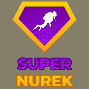 Super Nurek - Męska Koszulka Jasno Szara