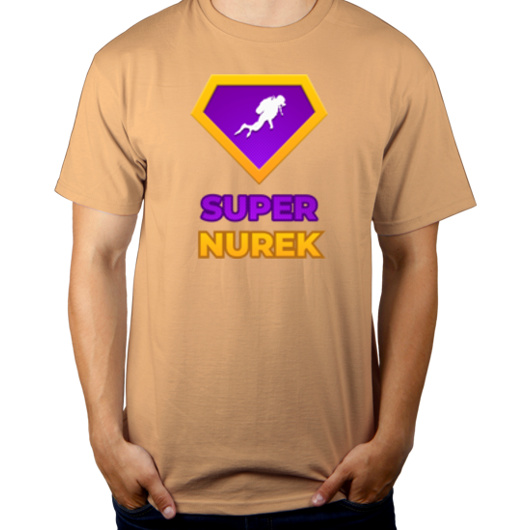 Super Nurek - Męska Koszulka Piaskowa