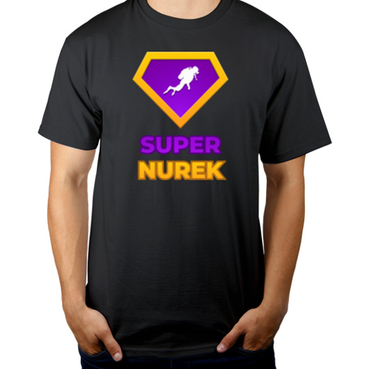 Super Nurek - Męska Koszulka Szara
