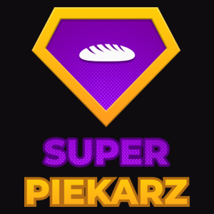 Super Piekarz - Męska Bluza z kapturem Czarna