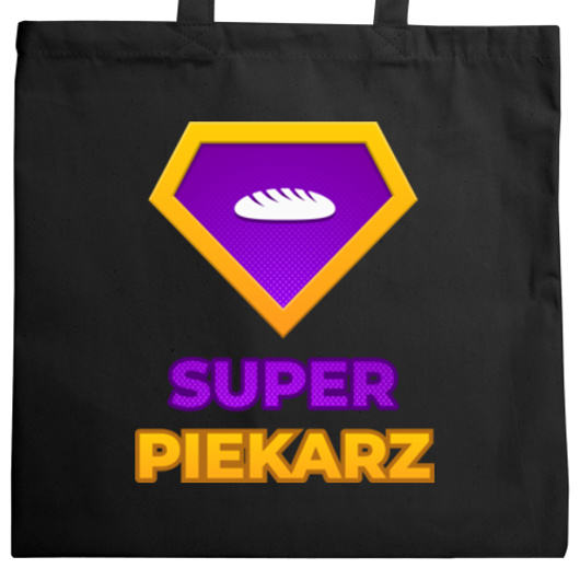 Super Piekarz - Torba Na Zakupy Czarna
