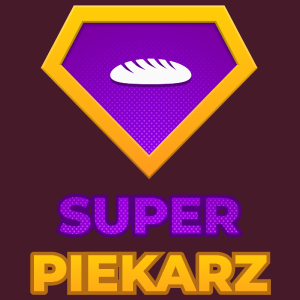Super Piekarz - Męska Koszulka Burgundowa
