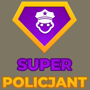 Super Policjant - Męska Koszulka Khaki