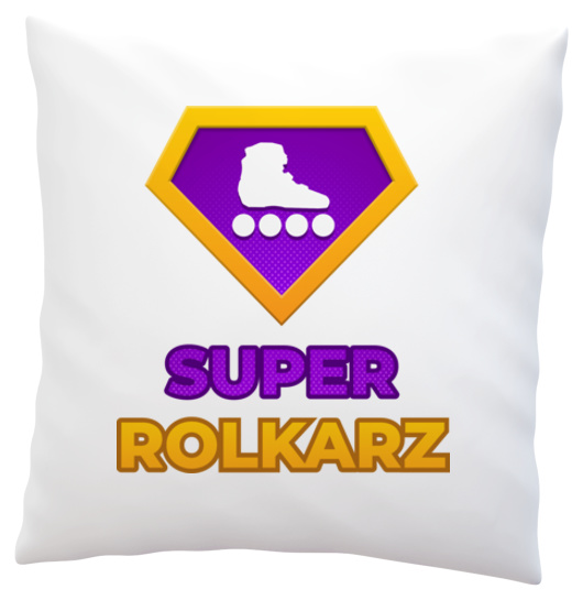 Super Rolkarz - Poduszka Biała