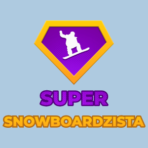 Super Snowboardzista - Męska Koszulka Błękitna