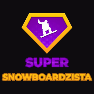 Super Snowboardzista - Męska Koszulka Czarna