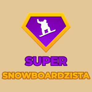 Super Snowboardzista - Męska Koszulka Piaskowa