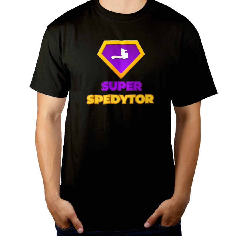 Super Spedytor - Męska Koszulka Czarna